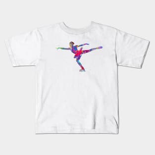 Ice Skater Kids T-Shirt